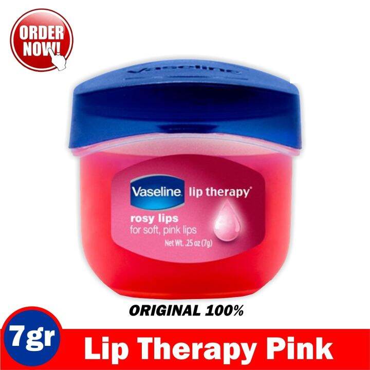 READY JKT Pelembab Bibir VaselineRosy Lips Lip Therapy Lip Balm