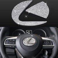 shangdjh ZOGO for Compatible with Lexus ES NX RX CT LX GS RC GS-F Bling Steering Wheel Logo Cap Accessories Interior Decorations (Large)