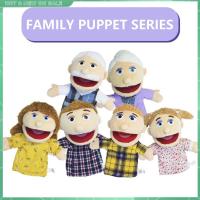 6pcsHand Puppets Family Plush Family Puppet Doll  Plush Stuffed Toy Cartoon Plush Stuffed Toys Cute Boy Doll Toy Birthday Gifts