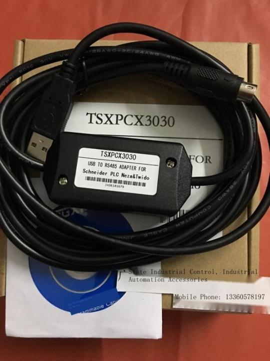 สำหรับสายเคเบิลการเขียนโปรแกรม-schneider-plc-tsxpcx3030