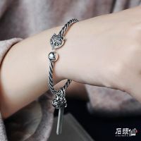 ๑卍  bracelet female thread restoring ancient ways the fox recruit peach blossom opening bell pendant tassel personality fine bracelets