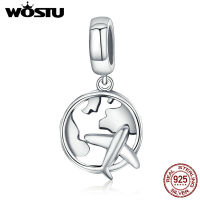 WOSTU Genuine 925 Sterling Silver Bee Dreamcatcher Wings Bead Charm Pendant Fit Original Bracelet Bangle Women DIY Fine Jewelry