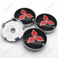 Auto parts 4PCS 60mm Car Wheel Center Rim Hub Caps and stickers for Mitsubishi- Pajero SAX Outlander LANCER ECLIPSE L200 Colt