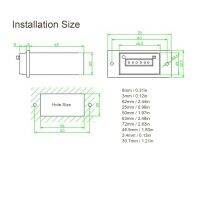 Electromagnetic Counter Quick Counting 2.5W 6 Digit AC220V Industrial Counters for Machine