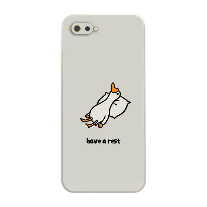 เคส-oppo-a1k-case-เคสการ์ตูนน่ารักเป็ดเคสซิลิโคนเหลว-flocking-ฝาครอบโทรศัพท์ป้องกัน-เคสโทรศัพท์