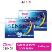 Chính hãng Băng vệ sinh Ban Đêm DIANA - Sensi Cool Fresh Night - 3 Miếng