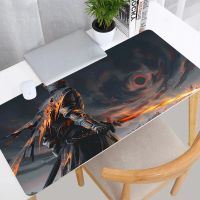 W8h6 XXL Mousepad นักเล่นเกมการเล่นเกมแผ่นรองเมาส์อุปกรณ์คอมพิวเตอร์คีย์บอร์ดแล็ปท็อป Padmouse แผ่นรองปูโต๊ะความเร็วแผ่นรองเมาส์เกมเมอร์ Dark SoulsGaming Mousepads