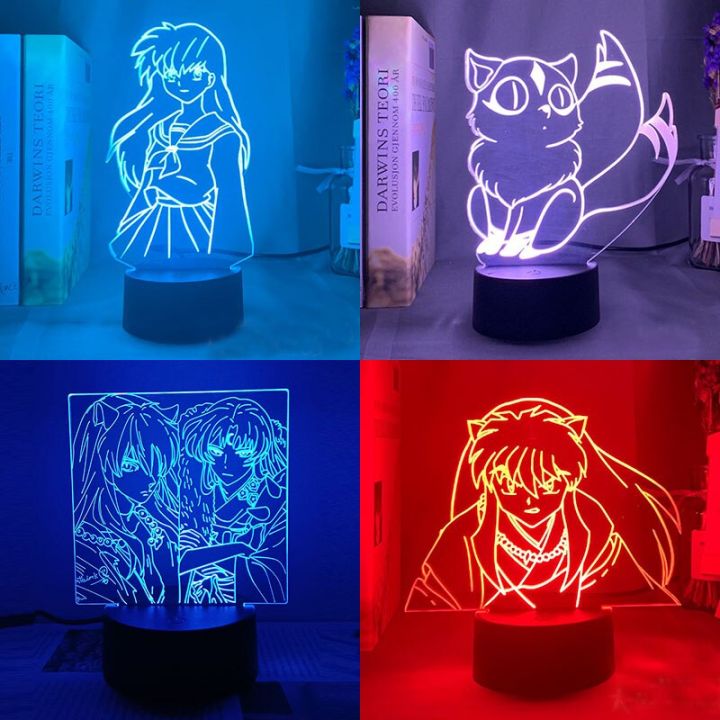 inuyasha-sesshoumaru-หลอดไฟสำหรับห้องนอน-led-สำหรับตกแต่งห้องตุ๊กตาขยับแขนขาได้อนิเมะไฟกลางคืนอวตารไฟกลางคืนนำของขวัญคู่รักน่ารัก