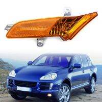 ฝาครอบสีเหลืองอำพันทำเครื่องหมายด้านข้างรถยนต์1ชิ้นสำหรับ Porsche Cayenne 2008 2009 2010รุ่นเท่านั้น95563103610