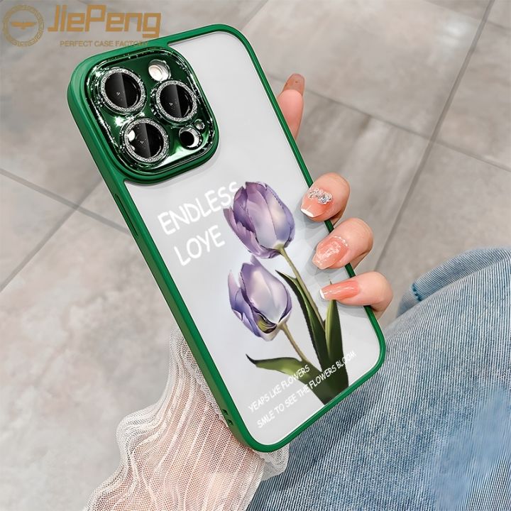 jiepeng-สำหรับ-iphone-15-15-plus-15-pro-15-pro-max-zy08สองดอกไม้แอปเปิ้ลแฟชั่นกรณีโทรศัพท์