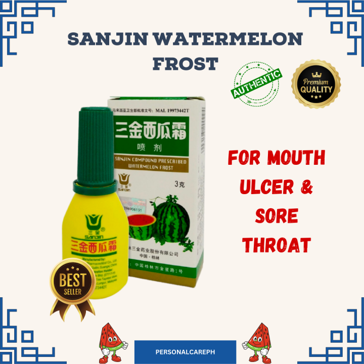 Sanjin Watermelon Frost for Mouth Ulcer & Sore Throat Lazada PH