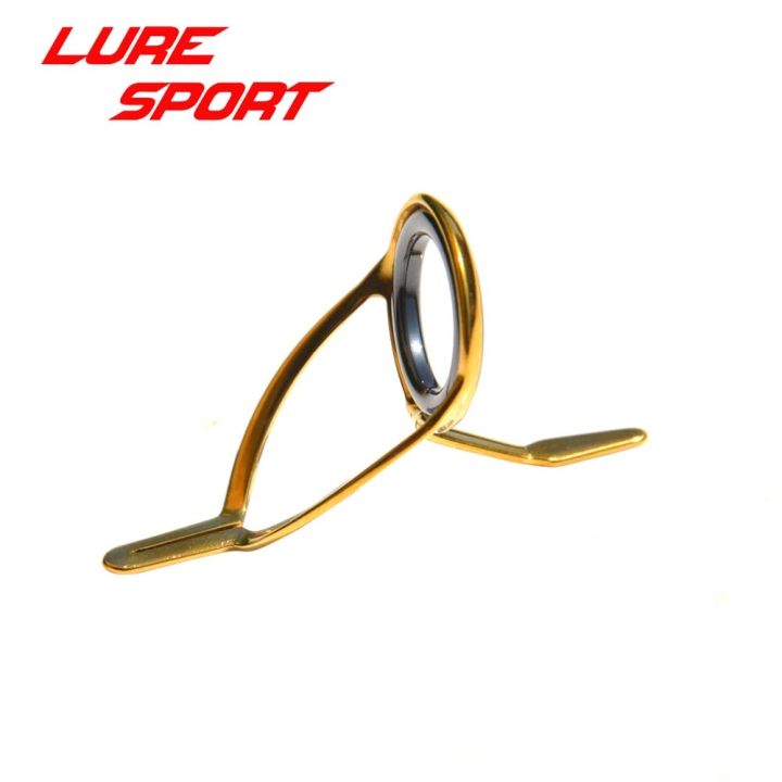 cw-luresport-10pcs-guide-set-kw16-guide-mn6-top-gold-frame-ring-rod-component-repair-accessory