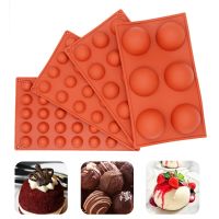 4 Size Half Ball Shape Silicone Mold For Baking Bakeware Silicone Form Mold For Chocolate Candy Mousse Cake Moulds Radom Color