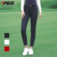 ❃☃♠ PGM Women Golf Pants Fall Winter Comfortable Quick Dry Trousers Slim Sports Wear Ladies Clothes Clothing White Black Red KUZ092