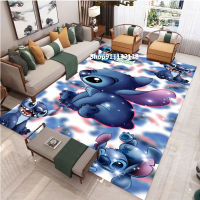 【cw】Cute Lilo and Stitch Baby Play Mat Children Non-slip Car Baby Crawling Car Kids Boys Girls Room Mickey Rug