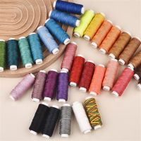 【YD】 0.65mm Leather Waxed Thread Cord 32 Colors Handicraft Hand Stitching 25 Meters Round Sewing