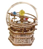 Ruoke Wooden Diy Assembled Toy Model Mechanical Music Box Music Box Carousel Secret Garden Gift