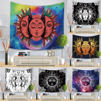 【cw】Greek Mythology Sun Moon Tapestry Bohemian Background Cloth Beach Towel Tapestry Home Decoration Fabric Painting Custom ！