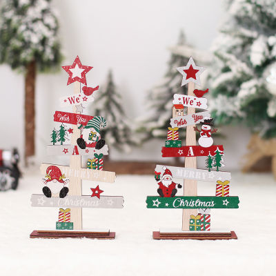 2023 New Years Party Decorations Christmas Tree Decorations Santa Claus Figurines DIY Christmas Decorations Wooden Christmas Signs Xmas Party Supplies 2023 New Years Party Decorations Desktop Christmas Tree Christmas Plaque Christmas Decoration
