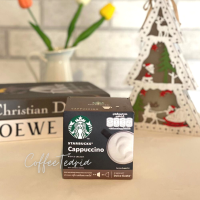 STARBUCKS® Cappuccino กาแฟแคปซูลสำหรับเครื่องชงกาแฟ Dolce Gusto 1กล่อง มี 12แคปซูล สำหรับเครื่องดื่ม 6ที่