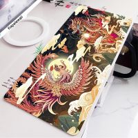 Chinese eagle Off Art Large Size Mouse Pad Anime Cute Natural Rubber PC Computer Gaming Mousepad Desk Mat Locking Edge for rug