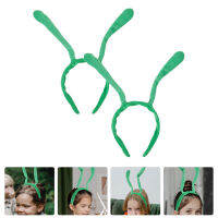 Arenlen【Hot Sale】 2 ชิ้นเสาอากาศผม Hoops เสาอากาศคาดศีรษะสวมหน้ากากฮาโลวีนปาร์ตี้ headbands