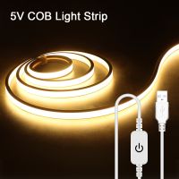 USB Touch Sensor Switch COB LED Strip Neon Light 320 LEDs/M Waterproof CRI RA90 Outdoor Garden Cabinet Backlight Kitchen Decor