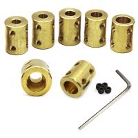 Transmission Connector Sleeve 6/8/10/12mm Motor Shaft Parts Motor Reducer Brass Rigid Connector Coupling Coupler