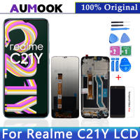 ต้นฉบับ6.5 "LCD สำหรับ Realme C21Y RMX3261จอแสดงผลหน้าจอสัมผัส Digitizer ประกอบสำหรับ Realme C21Y LCD RMX3263อะไหล่ทดแทน