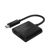 ( Pro+++ ) คุ้มค่า Belkin อะแดปเตอร์แปลงสัญญาณภาพและเสียง USB-C to HDMI สำหรับโน้ตบุ๊ก/สมาร์ทโฟนพร้อมพอร์ตชาร์จ USB-C (AVC002btBK) ราคาดี อะ แด ป เตอร์ อะแดปเตอร์ รถยนต์