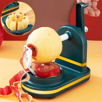 Hand-cranked Apple Peeler Machine Home Fruit Peeler With Apple Slicer Corer Cutter Vegetable Peeling Machine Kitchen Gadgets Graters  Peelers Slicers