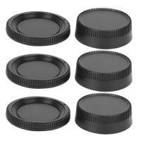 3 Sets Camera Body Cover and Lens Cover Kit Plastic Lightweight Dustproof Scratch Resistant Suitable for Nikon F Mount Cameras Lens Caps