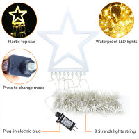 LED Christmas Garland Wedding Garden Decoration Outdoor Holiday Light EUUS Plug String Lights IP65 Waterproof Fairy Lamp