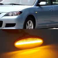 1ชุดสำหรับ MAZDA 3สำหรับ MAZDA 2 Mazda 5 MPV รถยนต์ไฟ Led ไดนามิกเครื่องหมายด้านข้างสัญญาณไฟเลี้ยวตามลำดับไฟกะพริบ