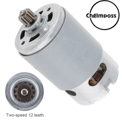 ChgImposs RS550 12ฟัน12V 16.8V 21V 25V 19500รอบต่อนาทีมอเตอร์ DC
2-ความเร็วสูงเกียร์แรงบิดกล่องสำหรับสว่านไฟฟ้าไร้สายไขควง
