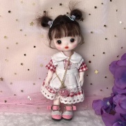 uowuaka 17CM Cute BJD Dolls Fashion Full Set Joints Movable Accessories