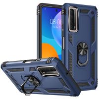 ◊✣✁ For Huawei P Smart 2021 PSmart 2020 Case Shockproof Magnetic Car Holder Ring Armor Case For PSmart Pro 2019 P Smart Z Y7A Y9A