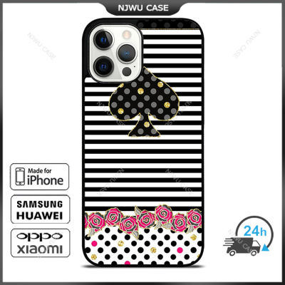 KateSpade 0196 Pattern Phone Case for iPhone 14 Pro Max / iPhone 13 Pro Max / iPhone 12 Pro Max / XS Max / Samsung Galaxy Note 10 Plus / S22 Ultra / S21 Plus Anti-fall Protective Case Cover