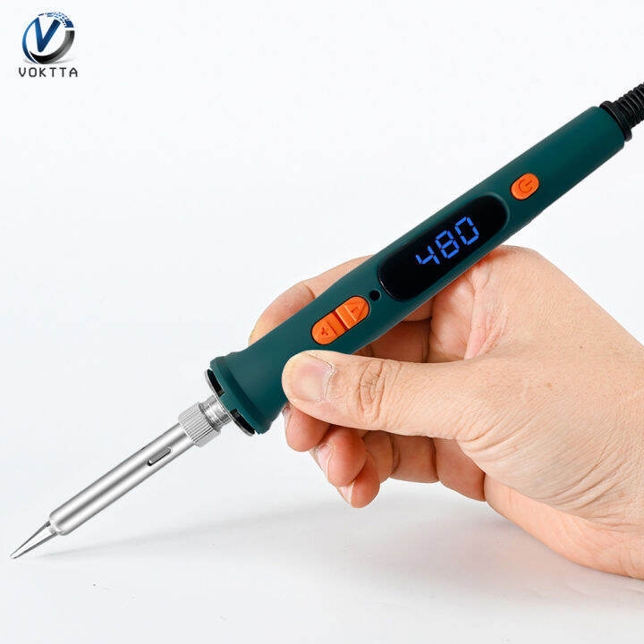 VOKTTA Soldering Iron Kit 120W Adjustable Temperature Solder Iron