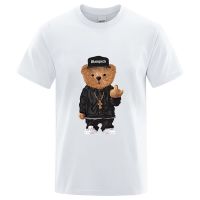 Teddy Bear Men Bear Print Short Sleeve Teeshirt Women Summer Casual Simple Streetwear Sport Running Cool Short Sleeves XS-6XL