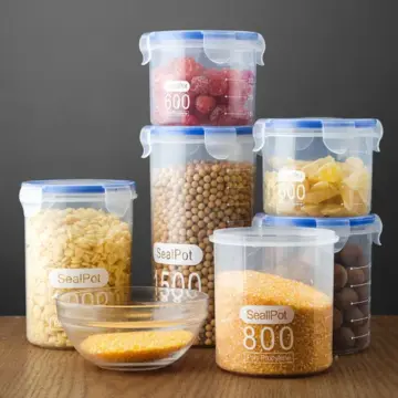 Grains Sealed Bag Food Storage Containers Transparent Thickened Bulk  Container for Food Bean Cereals Food-Grade Organizer Bags