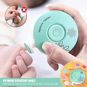 Safety Baby Nail Trimmer Electric Baby Nail Kit for Newborn Toddler or  Adults Toes Fingernails - Walmart.com