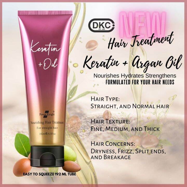 Plant Keratin + Argan Oil Hair Treatment, Best for Brazilian Keratin