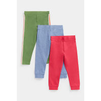 กางเกงเลกกิ้งเด็กผู้หญิง Mothercare Stripe And Ribbed Leggings - 3 Pack CD185