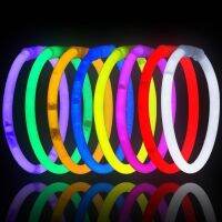 ✘ 50Pcs Colorful Luminous Glow Sticks Glowsticks DIY Bracelet Necklace Party Props