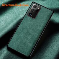 ๑❧▨ Luxury Alcantara Back Case for Samsung Galaxy S21 Ultra High Quality Business Protective Phone Cover for Samsung Note 20 Ultra