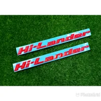 โลโก้ Hi-Lander สีแดง ปี2007-2011 ติดข้างประตู L/R