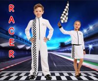 7C261 ชุดเด็ก ชุดนักแข่งรถ ชุดนักแข่งรถฟอร์มูล่าวัน Children Formula one Racer Costumes