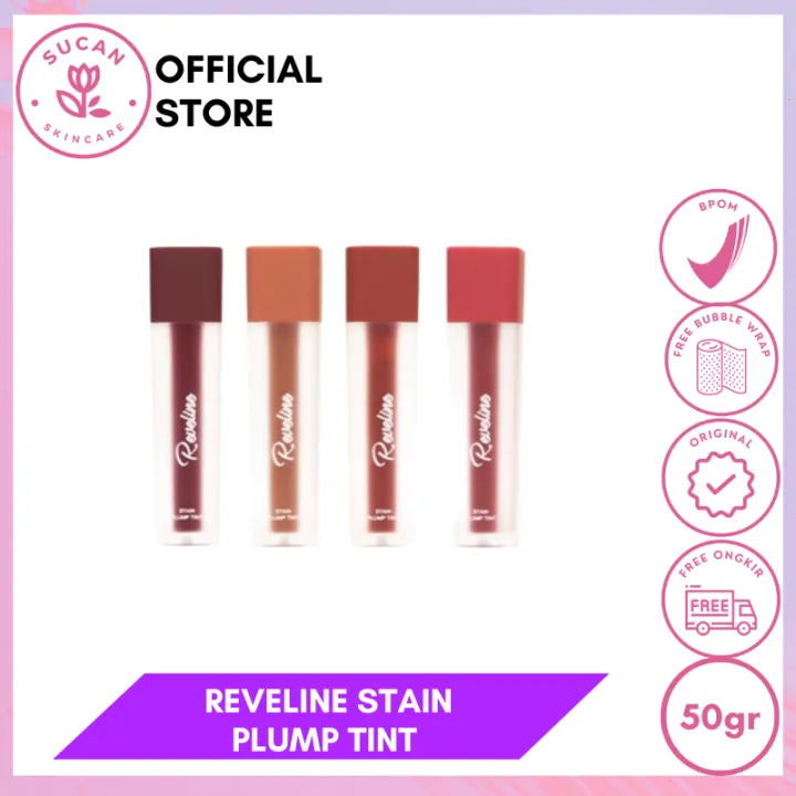 REVELINE Stain Plump Tint Lip Tint ORIGINAL Lazada Indonesia