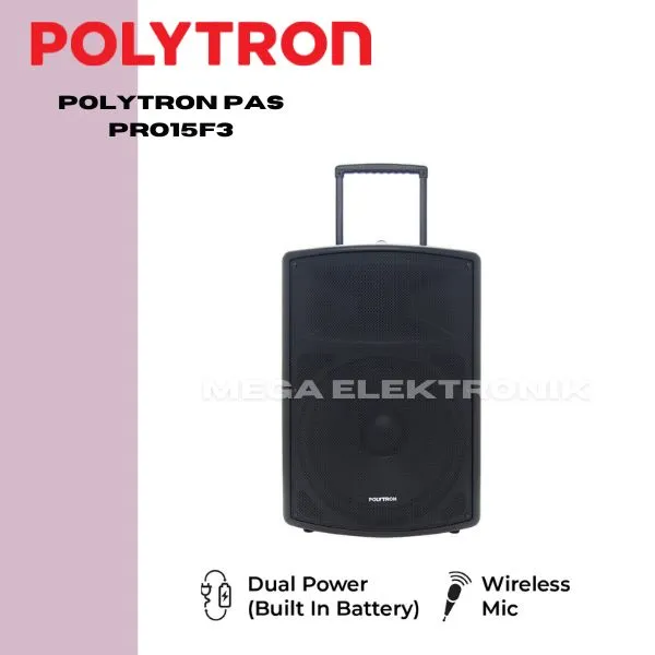 POLYTRON PAS PRO15F3 Professional Speaker Portable Bluetooth Karaoke 15